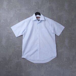 Classic Light Blue Striped Men's Shirt